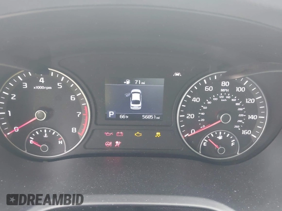 2020 Kia Optima LX with VIN 5XXGT4L37LG445597, listed as a IAAI auction lot 42404651 with 56,851 mi miles and . Bid and sale history available at DreamBid. Image 7.