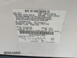 2015 Ford Taurus Limited with VIN 1FAHP2F88FG171835, listed as a IAAI auction lot 42370656 with 152,210 mi miles and . Bid and sale history available at DreamBid. Image 9.