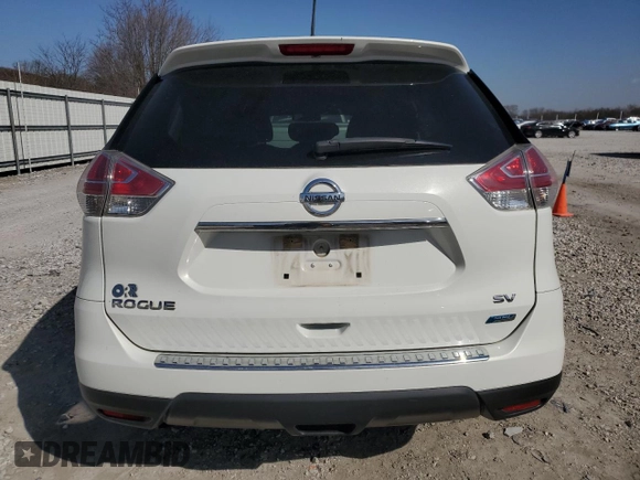 2014 Nissan Rogue SL with VIN 5N1AT2MT8EC820159, listed as a Copart auction lot 48146955 with 113,422 mi miles and Salvage Title. Bid and sale history available at carsss.com. Image 6.