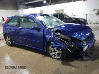 2002 Ford Focus SVT with VIN 3FAHP39592R229140, listed as a Copart auction lot 45146425 with 193,976 mi miles and Salvage Title. Bid and sale history available at DreamBid. Image 4.
