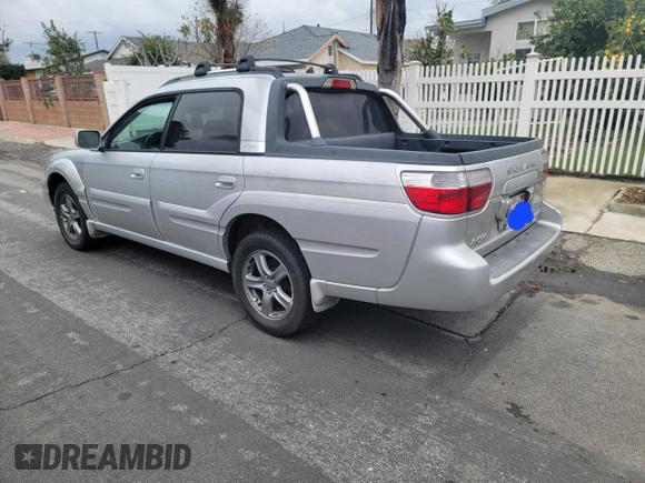 2005 Subaru Baja Turbo z VIN 4S4BT63C956106083, wystawiony jako Copart lot #45593235 z przebiegiem 205 561 mil mil oraz Szkoda całkowita • Salvage title. Historia ofert i sprzedaży dostępna na DreamBid. Obrazek 3.