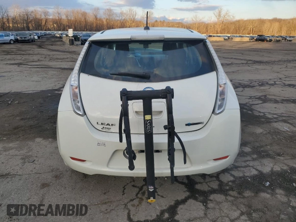 2015 Nissan LEAF SL with VIN 1N4AZ0CP6FC312470, listed as a Copart auction lot 45994925 with Not provided miles and Non repairable. Bid and sale history available at DreamBid. Image 6.