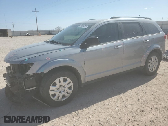 2018 Dodge Journey SE with VIN 3C4PDCAB2JT257475, listed as a Copart auction lot 50885395 with 88,850 mi miles and Salvage Title. Bid and sale history available at DreamBid. Image 1.