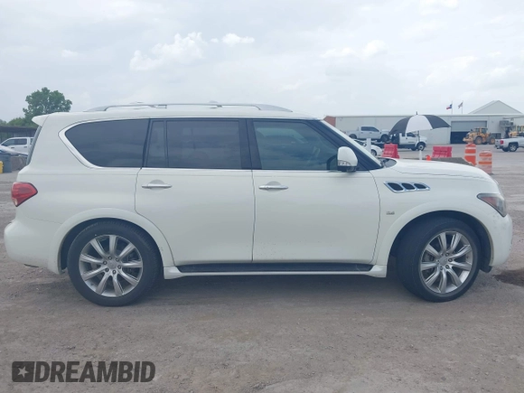 2014 Infiniti QX80 with VIN JN8AZ2NF4E9552823, listed as a IAAI auction lot 42639923 with 176,732 mi miles and . Bid and sale history available at DreamBid. Image 13.