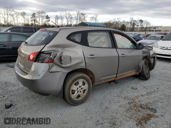 2008 Nissan Rogue SL with VIN JN8AS58V28W405088, listed as a Copart auction lot 49606585 with 126,370 mi miles and Salvage Title. Bid and sale history available at DreamBid. Image 3.
