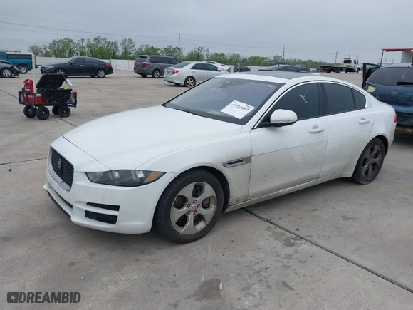2017 Jaguar XE 25t with VIN SAJAR4BGXHA969484, listed as a IAAI auction lot 41924052 with 159,794 mi miles. Bid and sale history available at carsss.com. Image 2.