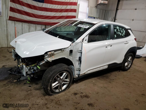 2021 Hyundai Kona SE with VIN KM8K1CAA3MU736097, listed as a Copart auction lot 85916244 with 62,158 mi miles and Salvage Title. Bid and sale history available at carsss.com. Image 1.