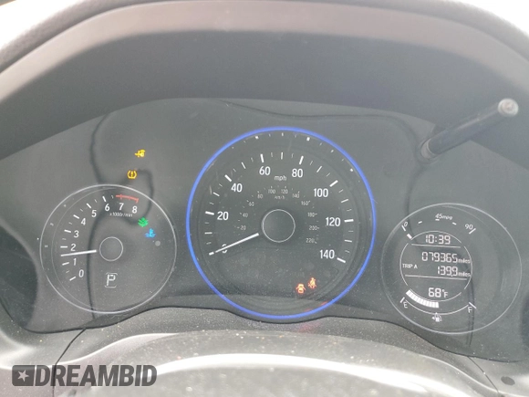 2016 Honda HR-V EX-L w/Navi with VIN 3CZRU6H72GM767205, listed as a Copart auction lot 53617835 with 79,365 mi miles and Salvage Title. Bid and sale history available at carsss.com. Image 9.