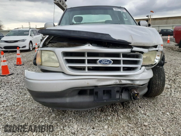 2002 Ford F-150 XL with VIN 1FTRX17232NB46169, listed as a Copart auction lot 49477685 with 182,508 mi miles and Salvage Title. Bid and sale history available at carsss.com. Image 5.