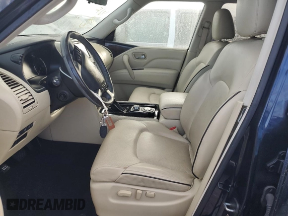 2021 Infiniti QX80 LUXE with VIN JN8AZ2AF1M9716985, listed as a Copart auction lot 74949784 with 0 mi miles and Salvage Title. Bid and sale history available at carsss.com. Image 7.