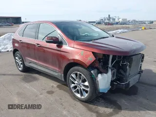 2016 Ford Edge Titanium with VIN 2FMPK4K97GBB10477, listed as a IAAI auction lot 41802156 with 136,303 mi miles. Bid and sale history available at carsss.com. Image 1.