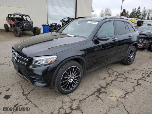 2019 Mercedes-Benz GLC with VIN WDC0G4KB3KF655877, listed as a Copart auction lot 44792765 with 79,342 mi miles and Salvage Title. Bid and sale history available at carsss.com. Image 1.