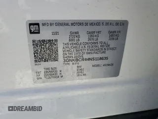 2022 Chevrolet Blazer LT z VIN 3GNKBCR44NS118635, wystawiony jako Copart lot #53523655 z przebiegiem 22 950 mil mil oraz Szkoda całkowita • Salvage title. Historia ofert i sprzedaży dostępna na DreamBid. Obrazek 14.