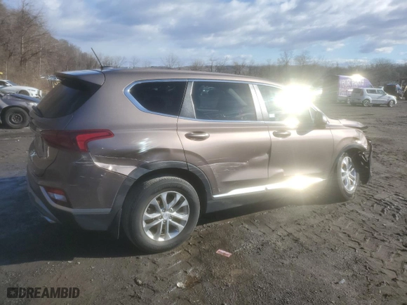 2020 Hyundai Santa Fe SE with VIN 5NMS2CAD7LH232847, listed as a Copart auction lot 48180995 with 38,070 mi miles and Salvage Title. Bid and sale history available at carsss.com. Image 3.