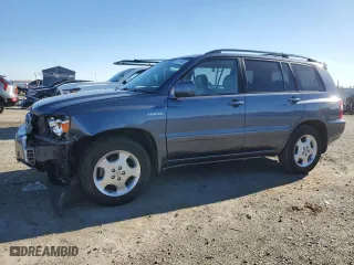 2004 Toyota Highlander with VIN JTEEP21A540004664, listed as a Copart auction lot 41631585 with 186,025 mi miles and Salvage Title. Bid and sale history available at carsss.com. Image 1.