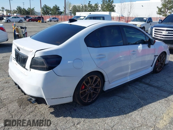 2020 Subaru WRX Premium with VIN JF1VA1B6XL9809876, listed as a IAAI auction lot 41721642 with 52,224 mi miles. Bid and sale history available at carsss.com. Image 4.