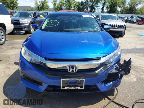 2018 Honda Civic LX with VIN 2HGFC2F59JH567855, listed as a Copart auction lot 63935294 with 75,521 mi miles and Salvage Title. Bid and sale history available at DreamBid. Image 5.