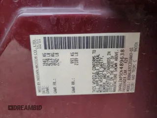 2012 Nissan Altima 2.5 S with VIN 1N4AL2AP3CN489638, listed as a Copart auction lot 48731085 with 143,207 mi miles and Salvage Title. Bid and sale history available at carsss.com. Image 13.