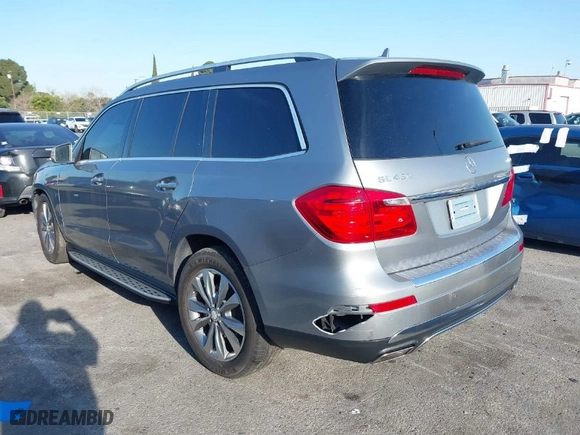 2014 Mercedes-Benz GL-Class GL 450 with VIN 4JGDF7CE3EA340899, listed as a IAAI auction lot 41849790 with 100,502 mi miles. Bid and sale history available at carsss.com. Image 3.