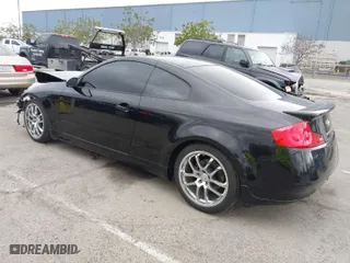2006 Infiniti G35 Coupe with VIN JNKCV54E96M715117, listed as a IAAI auction lot 41786745 with 138,368 mi miles. Bid and sale history available at carsss.com. Image 3.