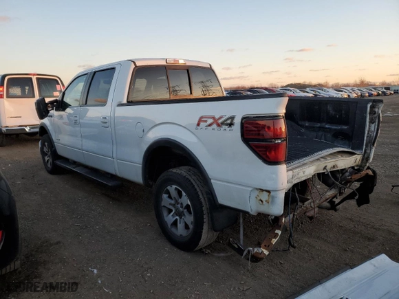 2014 Ford F-150 XL with VIN 1FTFW1ET4EFA01609, listed as a Copart auction lot 81381674 with 186,089 mi miles and Salvage Title. Bid and sale history available at carsss.com. Image 2.