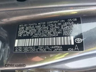 2008 Scion xD with VIN JTKKU10498J025404, listed as a IAAI auction lot 42780644 with 131,948 mi miles and . Bid and sale history available at DreamBid. Image 9.