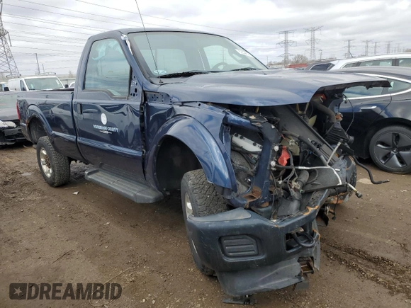 2015 Ford F-250 XLT with VIN 1FTBF2B68FEC56337, listed as a Copart auction lot 50330585 with 47,648 mi miles and Salvage title. Bid and sale history available at DreamBid. Image 4.