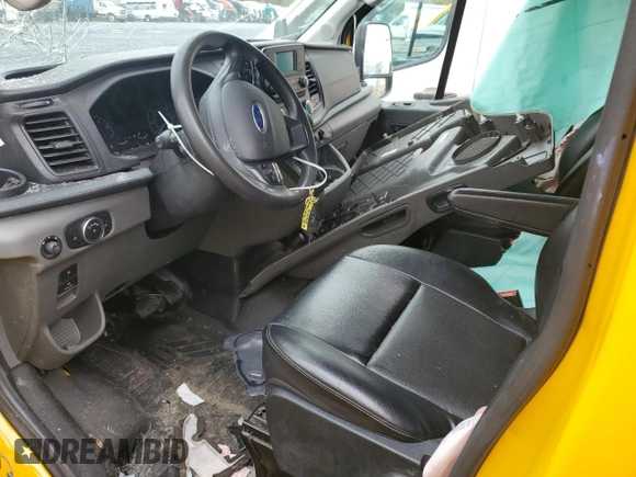 2021 Ford Transit Cargo with VIN 1FTBR1X88MKA46413, listed as a Copart auction lot 73707474 with 91,829 mi miles and Salvage Title. Bid and sale history available at DreamBid. Image 7.