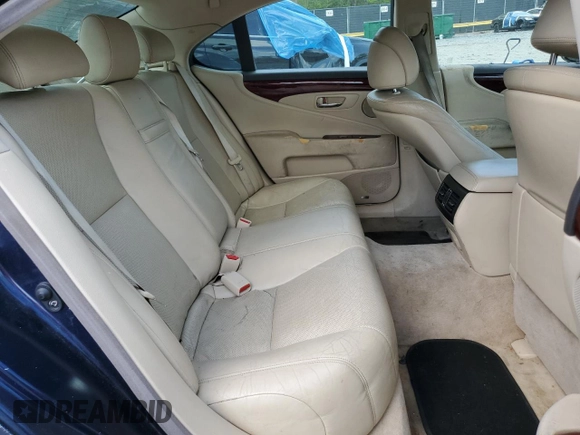 2011 Lexus LS 460 with VIN JTHBL5EF1B5103121, listed as a Copart auction lot 54085145 with 160,475 mi miles and Clean title. Bid and sale history available at DreamBid. Image 10.