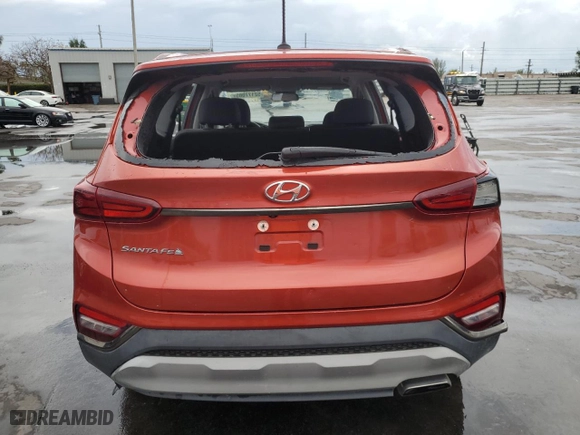 2019 Hyundai Santa Fe SE with VIN 5NMS23AD4KH096160, listed as a Copart auction lot 52177085 with 129,375 mi miles and Clean Title. Bid and sale history available at carsss.com. Image 6.