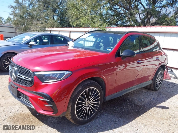 2024 Mercedes-Benz GLC with VIN W1NKM4GB6RF178509, listed as a IAAI auction lot 41678891 with 5,712 mi miles. Bid and sale history available at carsss.com. Image 2.