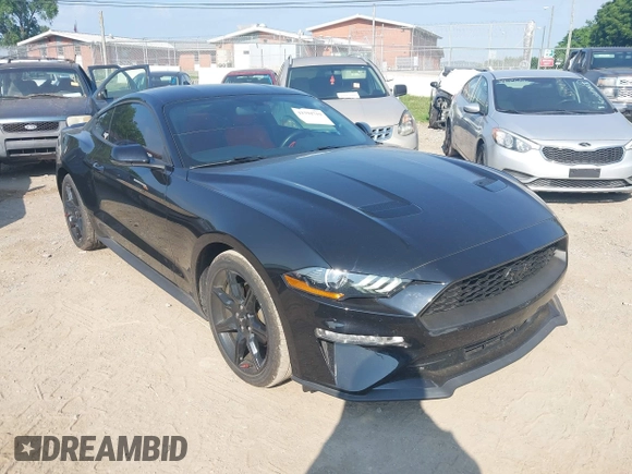 2020 Ford Mustang EcoBoost with VIN 1FA6P8TH0L5188201, listed as a IAAI auction lot 42594719 with 38,370 mi miles and . Bid and sale history available at DreamBid. Image 1.