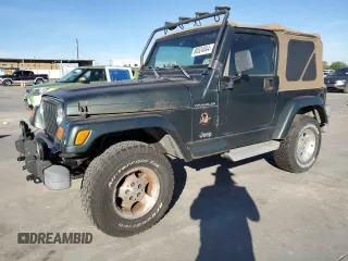 2002 Jeep Wrangler Sahara with VIN 1J4FA59SX2P749398, listed as a Copart auction lot 80524844 with 92,300 mi miles and Clean Title. Bid and sale history available at carsss.com. Image 1.