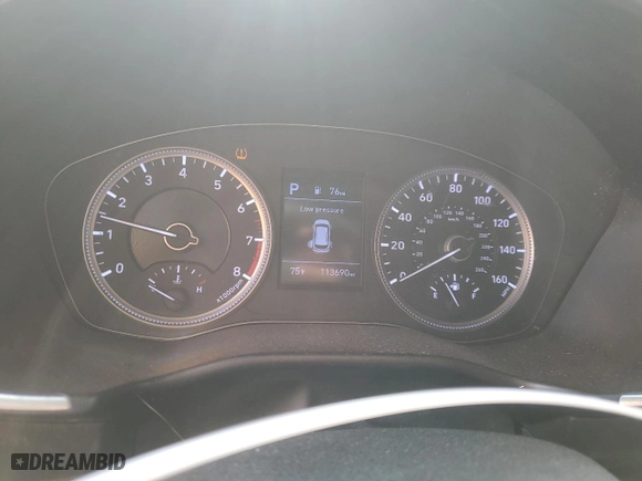 2019 Hyundai Santa Fe SE with VIN 5NMS23AD2KH081849, listed as a Copart auction lot 42798635 with 113,690 mi miles and Non Repairable. Bid and sale history available at carsss.com. Image 9.