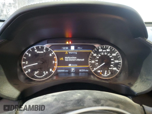 2020 Nissan Altima 2.5 SL with VIN 1N4BL4EV9LC150872, listed as a Copart auction lot 48186765 with 106,900 mi miles and Salvage Title. Bid and sale history available at carsss.com. Image 9.
