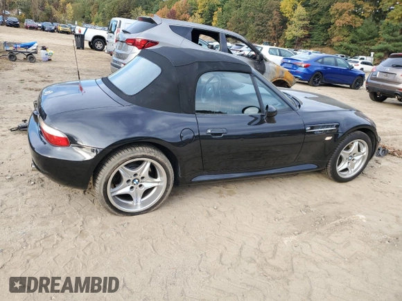 2000 BMW Z3 M 3.2L with VIN WBSCK9349YLC92120, listed as a Copart auction lot 76444454 with 55,107 mi miles and Clean Title. Bid and sale history available at carsss.com. Image 3.