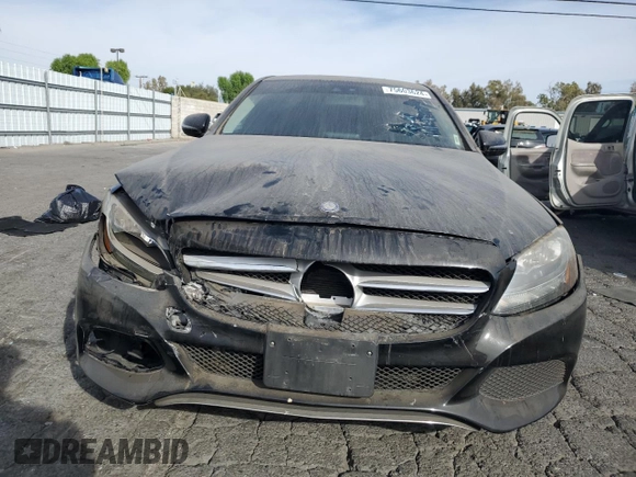 2017 Mercedes-Benz C 300 with VIN 55SWF4JB0HU191947, listed as a Copart auction lot 75603624 with 135,517 mi miles and Salvage title. Bid and sale history available at DreamBid. Image 5.
