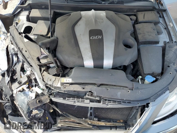 2013 Hyundai Genesis 3.8L with VIN KMHGC4DD4DU256047, listed as a Copart auction lot 54706445 with 122,891 mi miles and Salvage Title. Bid and sale history available at DreamBid. Image 11.
