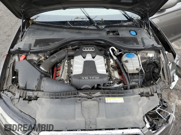 2015 Audi A6 Premium Plus with VIN WAUFGAFC4FN011105, listed as a Copart auction lot 54361885 with 124,181 mi miles and Salvage title. Bid and sale history available at DreamBid. Image 11.