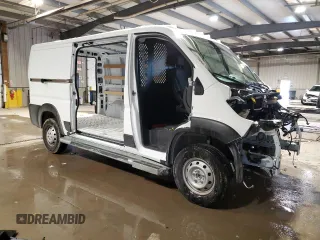 2023 Ram ProMaster Cargo with VIN 3C6LRVVG1PE565680, listed as a Copart auction lot 88541065 with 17,598 mi miles and Salvage Title. Bid and sale history available at DreamBid. Image 4.