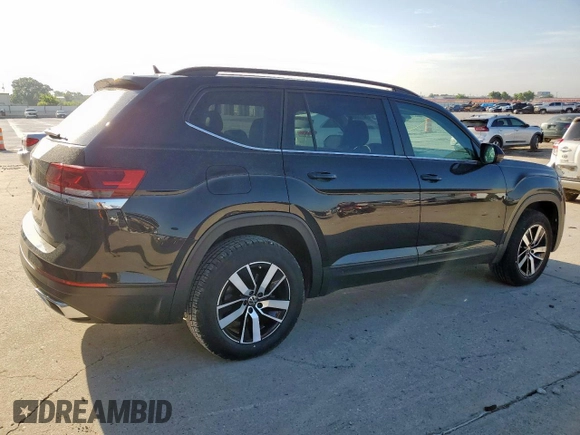 2022 Volkswagen Atlas SE with VIN 1V2DP2CA9NC542795, listed as a Copart auction lot 58150825 with 45,399 mi miles and Clean title. Bid and sale history available at DreamBid. Image 3.
