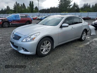 2011 Infiniti G25 x z VIN JN1DV6AR1BM450581, wystawiony jako Copart lot #56964785 z przebiegiem 111 844 mil mil oraz Szkoda całkowita • Salvage title. Historia ofert i sprzedaży dostępna na DreamBid. Obrazek 1.