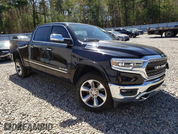 2021 Ram 1500 Limited with VIN 1C6SRFPT4MN505203, listed as a Copart auction lot 54476585 with 43,097 mi miles and Salvage title. Bid and sale history available at DreamBid. Image 4.