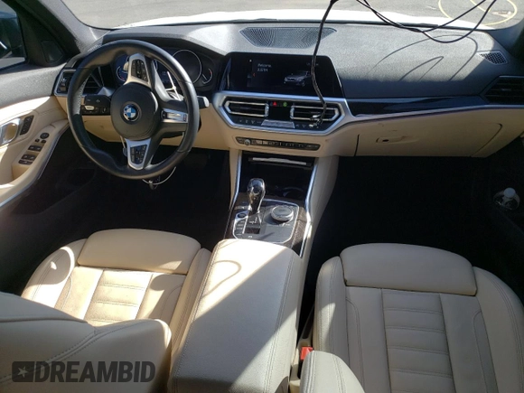 2020 BMW 3 Series 330i xDrive with VIN 3MW5R7J0XL8B18065, listed as a Copart auction lot 53439165 with 69,314 mi miles and Salvage Title. Bid and sale history available at carsss.com. Image 8.