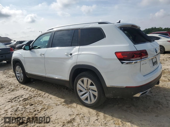 2021 Volkswagen Atlas SEL with VIN 1V2BR2CAXMC562859, listed as a Copart auction lot 60816645 with 72,410 mi miles and Salvage title. Bid and sale history available at DreamBid. Image 2.