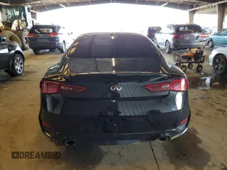 2022 Infiniti Q60 Red Sport 400 with VIN JN1FV7LKXNM660681, listed as a Copart auction lot 48709535 with 8,462 mi miles and Non repairable. Bid and sale history available at DreamBid. Image 6.