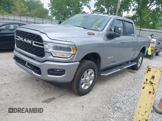 2024 Ram 2500 Big Horn with VIN 3C6UR5DJ1RG186140, listed as a IAAI auction lot 42244804 with 18,907 mi miles and . Bid and sale history available at DreamBid. Image 2.