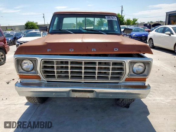 1978 Ford F-150 with VIN F14HRCG4756, listed as a Copart auction lot 59970475 with 55,026 mi miles and Clean title. Bid and sale history available at DreamBid. Image 5.