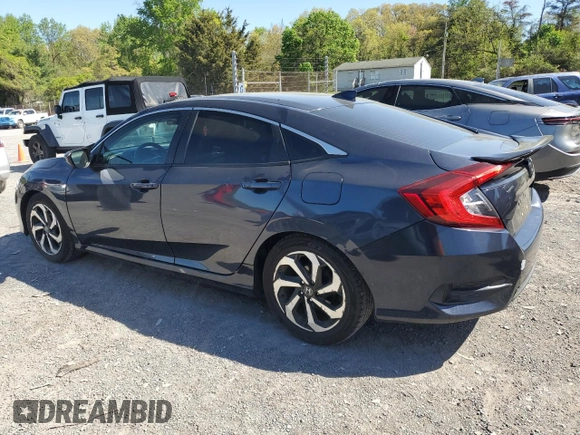 2017 Honda Civic Sedan EX-L with VIN 2HGFC1F79HH640969, listed as a Copart auction lot 54761305 with 125,167 mi miles and Clean Title. Bid and sale history available at carsss.com. Image 2.