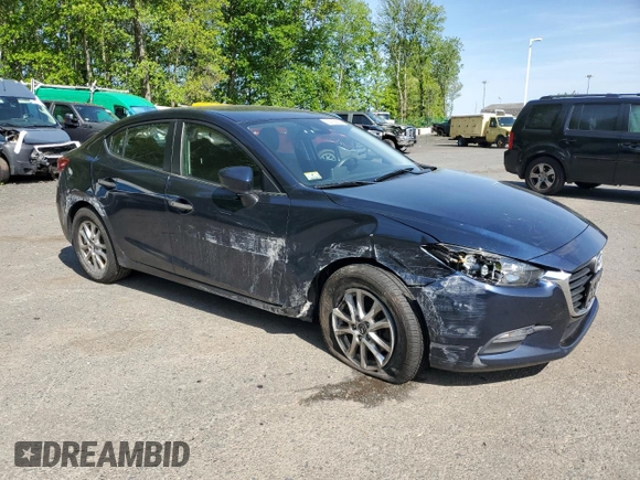 2018 Mazda 3 Sport with VIN 3MZBN1U77JM215586, listed as a Copart auction lot 56766805 with 80,779 mi miles and Salvage Title. Bid and sale history available at DreamBid. Image 4.